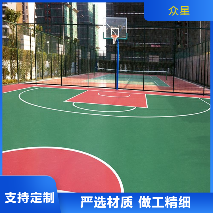 阜新市学校塑胶跑道篮球场硅PU - 推荐